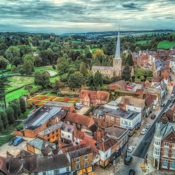 The Old High Street from Above